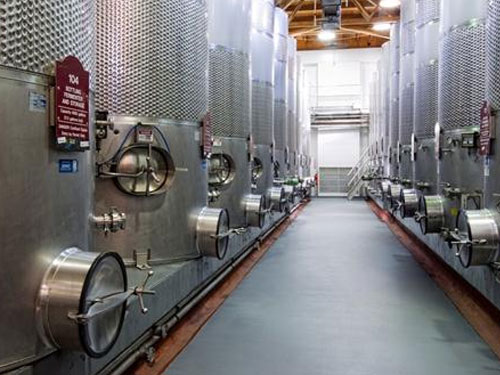 stonclad flooring in biltmore winery